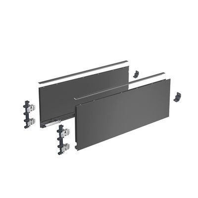 HET AVANTECH YOU DRAWER SIDE PROFILE SET 187H X 500MM - ANTHRACITE