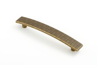 TESSELATE HANDLE 128MM ANTIQUE BRASS (CASTELLA)