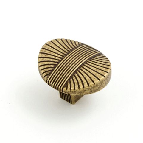 HARVEST KNOB 34MM ANTIQUE BRASS (CASTELLA)