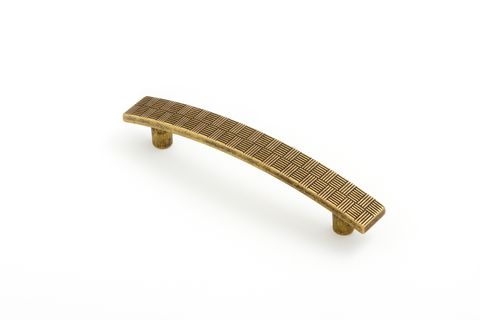 TESSELATE HANDLE 96MM ANTIQUE BRASS (CASTELLA)