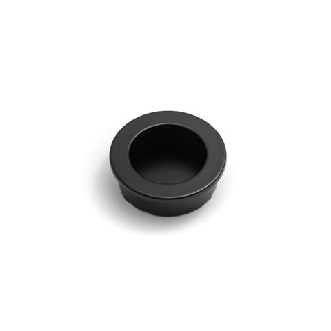 FLUSH PULL 40MM FLUSH MATT BLACK (CASTELLA)
