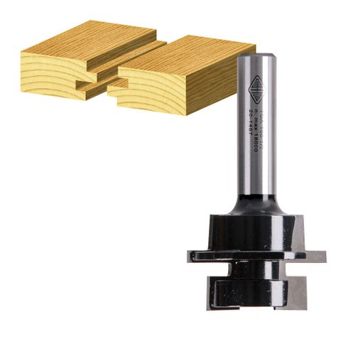 2 FLUTE - TONGUE & GROOVE BIT - CARBIDE TIPPED