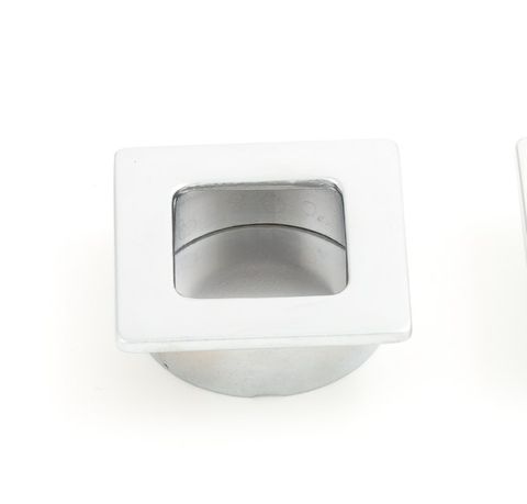 FLUSH PULL 50MM FLUSH SATIN CHROME (CASTELLA)