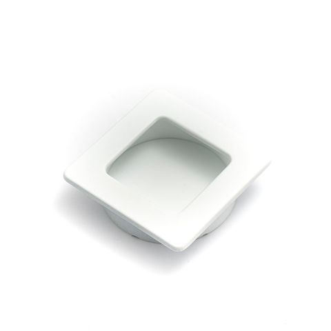 FLUSH PULL 50MM FLUSH MATT WHITE (CASTELLA)