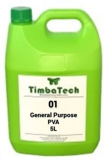 TIMBATECH 01E WOODWORKING PVA 5L - WHITE (302)