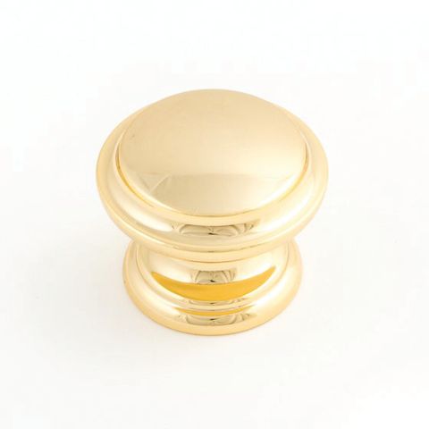 SOVEREIGN KNOB 35MM FLUTED GOLD PLATED (CASTELLA)