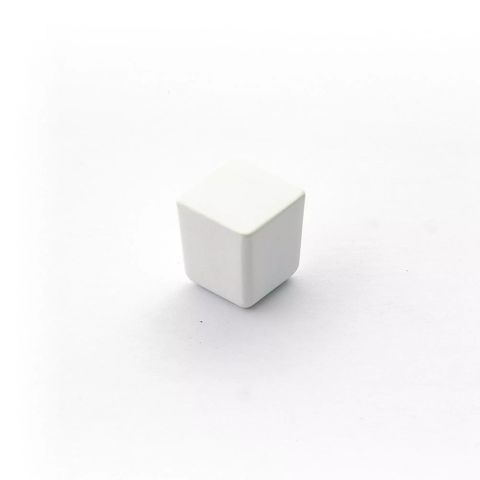 URBANE KNOB 25MM SQUARE MATT WHITE (CASTELLA)