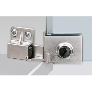 HET GLASS DOOR HINGE ET 5150 NICKEL PLATED MATT