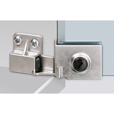 HET GLASS DOOR HINGE ET 5150 NICKEL PLATED MATT