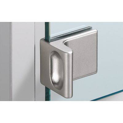 HET GLASS DOOR HANDLE ET 5150 NICKEL PLATED MATT