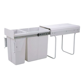 SLIM BIN 1X20LT + 1X10LT - DOOR MOUNTED