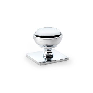 HASTINGS 34MM KNOB ON BACKPLATE POLISHED CHROME (CASTELLA)