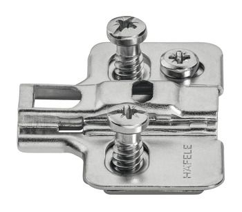 HAFELE CRUCIFORM MOUNTING PLATE 0MM WITH SCREWS
