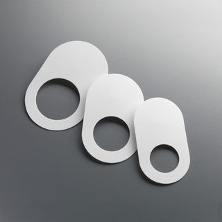 PLASTIC SHELF AND WASTE COVER 40MM WHITE