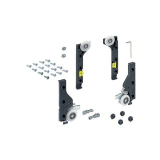 HET SLIDELINE M SET (30KG) FITTINGS WITHOUT SILENT SYSTEM (DOOR MIN 300MM)