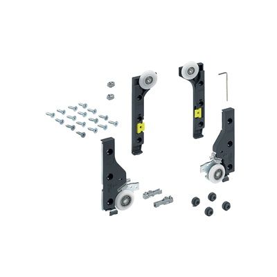 HET SLIDELINE M SET (30KG) FITTINGS WITHOUT SILENT SYSTEM (DOOR MIN 300MM)