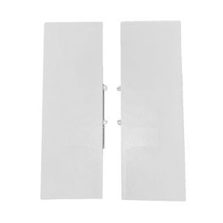 DTC DRAGON PRO 127MM INNER DRAWER FRONT FIXING BRACKET PAIR, TILT ADJUST (SILK WHITE)
