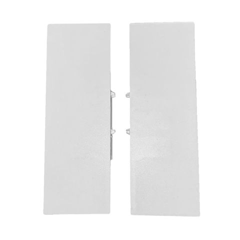 DTC DRAGON PRO 127MM INNER DRAWER FRONT FIXING BRACKET PAIR, TILT ADJUST (SILK WHITE)