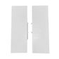 DTC DRAGON PRO 127MM INNER DRAWER FRONT FIXING BRACKET PAIR, TILT ADJUST (SILK WHITE)