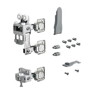 HET WINGLINE L, SET OF RUNNING COMPONENTS WITH BOTTOM RUNNER, SELF CLOSING FEATURE, 25KG GREY