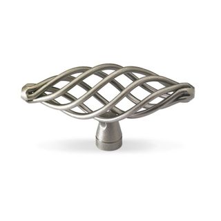 HET KNOB VALENTIA L79MM H41MM - PEWTER EFFECT