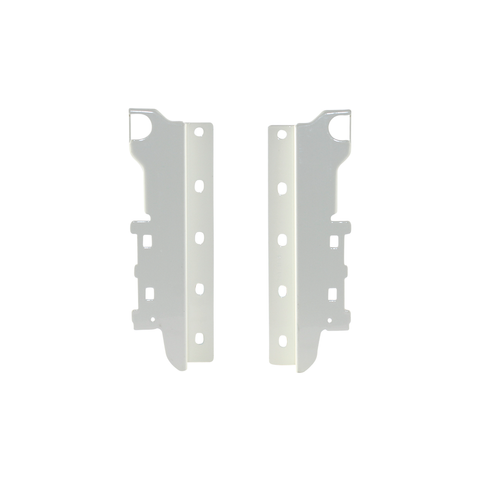 DTC SMOOTH REAR BRACKET SET H199MM HIGH POT WITH RAIL (WHITE)