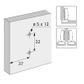 HETTICH SENSYS MOUNT PLATE WITH EXPANDING SOCKETS