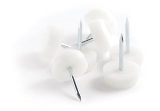 FURNITURE GLIDE ROUND WHITE 16MM (1000PK)