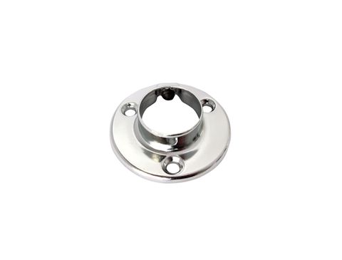 VJS END FLANGE CHROME - ROUND 25MM