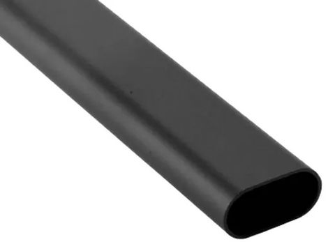 VJS WARDROBE TUBE/RAIL (BLACK) - OVAL 3M