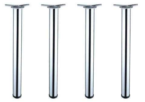 ROUND LEG ADJUST, POLISHED CHROME 60X(710-740)MM