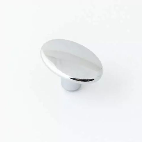 CENTURY OVAL KNOB 37MM CHROME PLATED (CASTELLA)