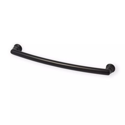 DECADE PULL HANDLE 102MM RIDGED MATT BLACK (CASTELLA)