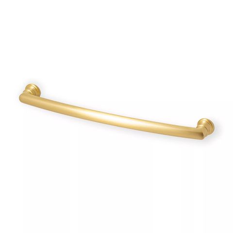 DECADE PULL HANDLE 102MM RIDGED SATIN BRASS (CASTELLA)