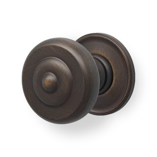 DECADE KNOB & BACKPLATE 38MM BRONZE (CASTELLA)