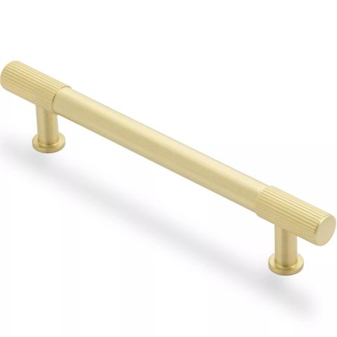 ROMANO HANDLE 128MM SATIN BRASS (CASTELLA)