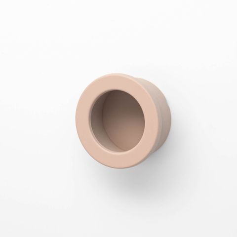 FLUSH PULL 30MM ROUND DUSTY ROSE (CASTELLA)