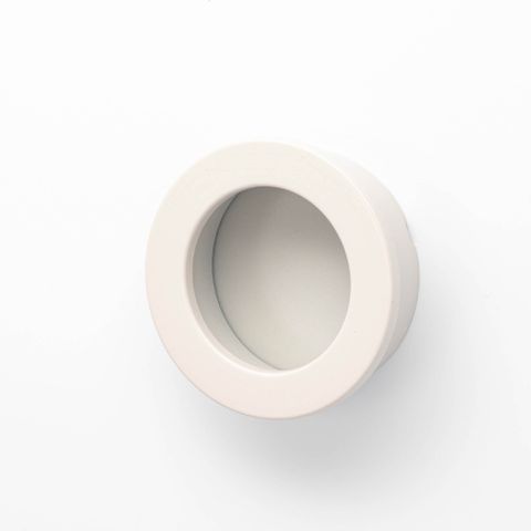 FLUSH PULL 40MM ROUND DUSTY SAND (CASTELLA)