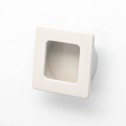 SQUARE FLUSH PULL 39MM ROUND DUSTY SAND (CASTELLA)