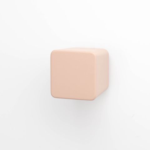 URBANE SQUARE KNOB 25MM DUSTY ROSE (CASTELLA)