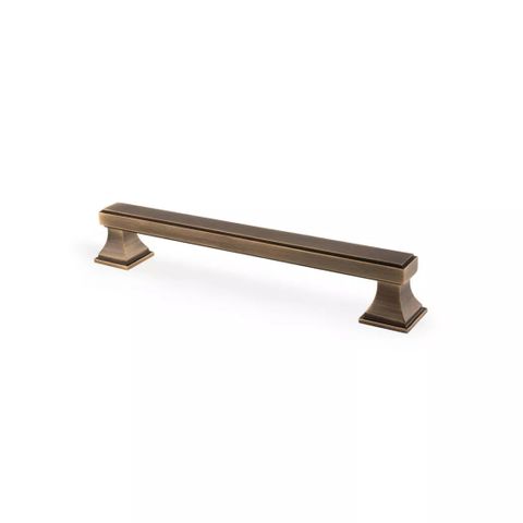 KENSINGTON HANDLE 160MM AGED BRASS (CASTELLA)