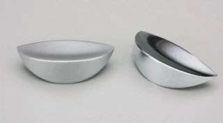 TWO FINGER KNOB 45MM SATIN CHROME