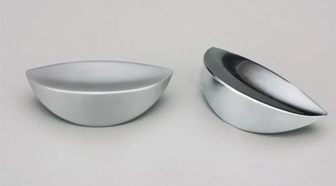 TWO FINGER KNOB 45MM SATIN CHROME