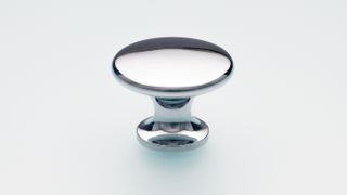 BACK-TO-BACK PAIR BRASS KNOB BUTTON POLISHED CHROME