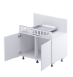 BLISS ALFRESCO BBQ CABINET 885-NATURAL GAS ALABASTER MATTE 945X885X610MM