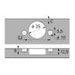 HET SENSYS 50o/65o HINGE FOLD DOOR (CNR CABINET) - FAST FIX
