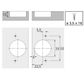 HET CENTRE FOLD DOOR 180o HINGE - SCREW ON (46787)