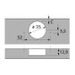 HET SENSYS 110o HINGE SOFT CLOSE OBISDIAN BLACK - SCREW ON