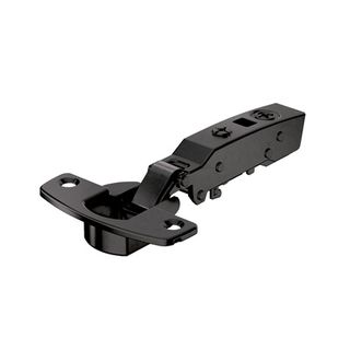 HET SENSYS OBSIDIAN BLACK THICK DOOR HINGE - SCREW ON