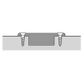HET SENSYS OBSIDIAN BLACK THICK DOOR HINGE - SCREW ON